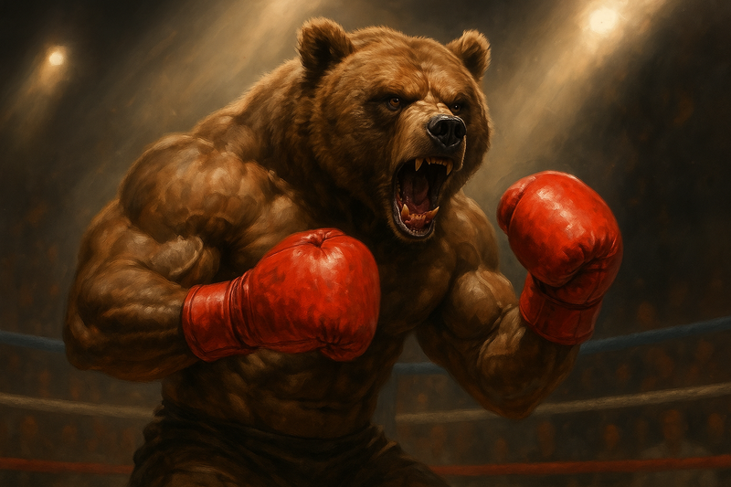 Bear boxing